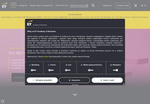 ERNST & YOUNG Sp. z o.o. ACADEMY OF BUSINESS Sp. k.